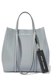 The Marc Jacobs The Tag 27 Leather Tote In Rock Grey