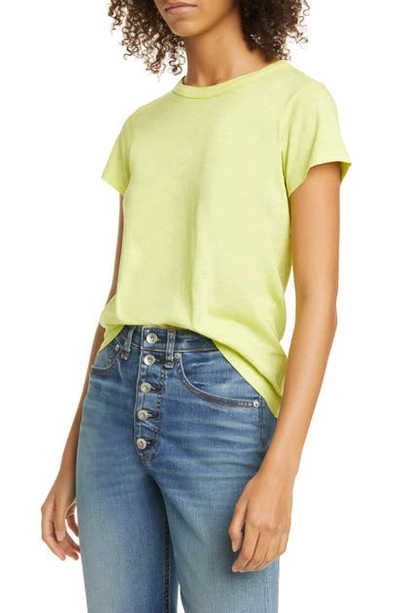 Rag & Bone Rag And Bone 绿色 The Tee T 恤 In Lime Green