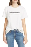 R13 SELL YOUR SOUL BOY TEE,R13W3836-04