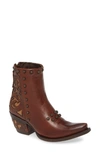 Ariat Aria Diva Studded Western Boot In Warm Cognac