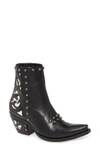 Ariat Aria Diva Studded Western Boot In Midnight Black