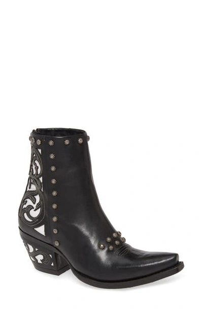 Ariat Aria Diva Studded Western Boot In Midnight Black