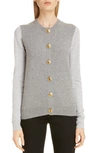 GIVENCHY BICOLOR CASHMERE CARDIGAN,BW909F4Z5V