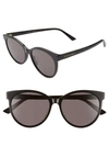 BOTTEGA VENETA 55MM CAT EYE SUNGLASSES,BV1022SK001