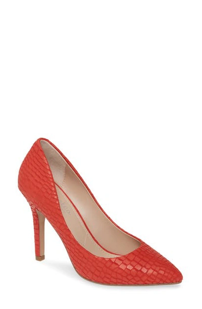 Charles By Charles David Maxx Pointed Toe Pump In Hot Red