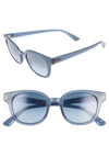 Ray Ban Rb4324 Sonnenbrillen Blau Transparent Fassung Blau Glas 50-21 In Transparent Blue