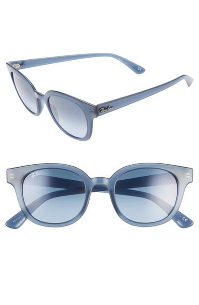 Ray Ban Rb4324 Sonnenbrillen Blau Transparent Fassung Blau Glas 50-21 In Blue