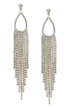 ETTIKA CRYSTAL CHANDELIER EARRINGS,E2595.CLR.G