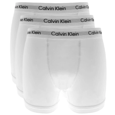 Calvin Klein Underwear Three-pack Stretch-cotton Boxer Briefs In White