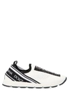 Dolce & Gabbana Logo Print Slip-on Sneakers In White