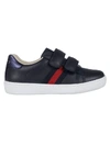 Gucci Double Strap Sneakers In Black
