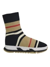 BURBERRY Burberry Striped Sock Sneakers