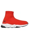 Balenciaga Speed Knit Slip-on Sneakers In Red