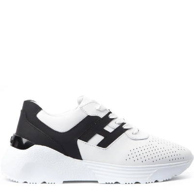 Hogan Active One White & Black Leather Sneakers