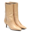 BRUNELLO CUCINELLI LEATHER ANKLE BOOTS,P00441474