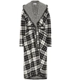 BALENCIAGA CHECKED WOOL-BLEND COAT,P00437071