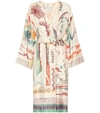 ETRO PRINTED SILK-TWILL COAT,P00443897