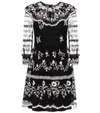 RED VALENTINO EMBROIDERED TULLE MINIDRESS,P00444706