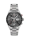 TAG HEUER CARRERA 43MM STAINLESS STEEL & CERAMIC AUTOMATIC TACHYMETER CHRONOGRAPH BRACELET WATCH,400011552566