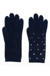 CAROLYN ROWAN ACCESSORIES CRYSTAL EMBELLISHED CASHMERE GLOVES,GC605-802