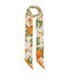 BURBERRY TB MONOGRAM FLORAL SCARF,15118544