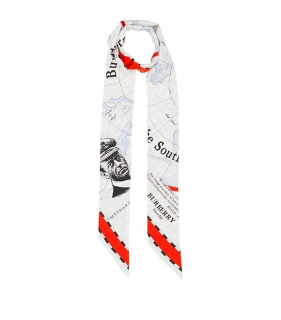 Burberry Silk Archival Print Scarf