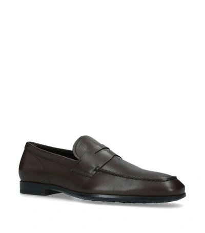 Tod's Penny Loafers In Brown