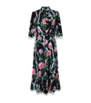 ANDREW GN FLORAL BELTED MIDI DRESS,14984668