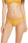 Madewell Lace Tanga In Rich Amber