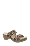 Dansko 'sophie' Sandal In Leopard Print Suede