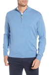 PETER MILLAR CROWN QUARTER ZIP PULLOVER SWEATER,MS20S01