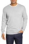Peter Millar Crown Crewneck Sweater In British Grey