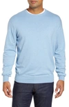Peter Millar Crown Crewneck Sweater In Cottage Blue