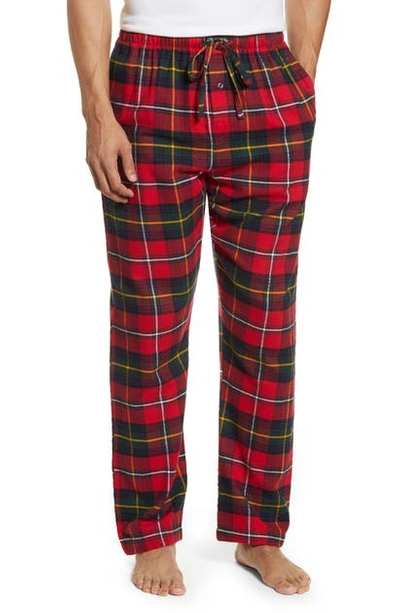 Polo Ralph Lauren Men's Big & Tall Plaid Cotton Flannel Pyjama Trousers In Bromley Plaid