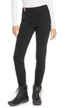 Rossignol 'fuseau' Tricolour Stripe Fleece Lining Ski Pants In Black