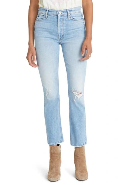 Mother The Dazzler Button Fly Ankle Straight-leg Jeans In Really Intoxicated