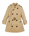 Burberry Kids Beige Mayfair Trench Coat In Beige
