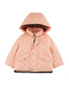 BURBERRY ILANA QUILTED HOODED COAT,PROD140490007