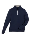 Peter Millar Kids' Stretch Terry Quarter Zip Popover, Youth In White