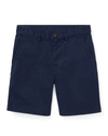 Polo Ralph Lauren Flat Front Chino Shorts In Navy