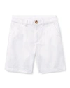 Polo Ralph Lauren Flat Front Chino Shorts In White