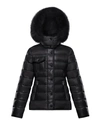 MONCLER ARMOISE QUILTED NYLON PUFFER JACKET W/ FUR TRIM,PROD149110148