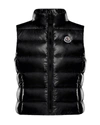 Moncler Girl's Ghany Quilted Zip-front Vest In Black