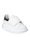 Alexander Mcqueen Touch-strap Extended Sole Sneakers In White