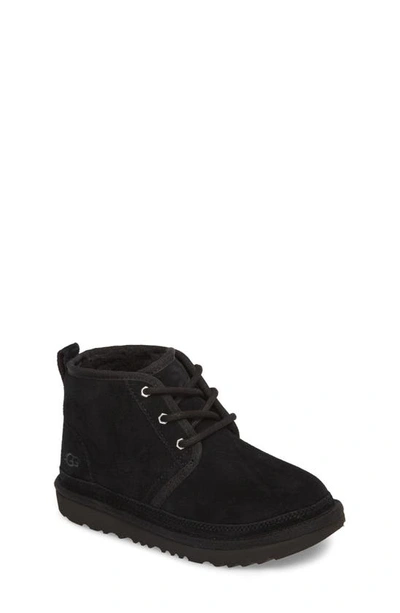 Ugg Kids' Neumel Ii Logo-print Suede And Shearling Ankle Boots 2-7 Years In Black