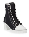 Giuseppe Zanotti 50mm Platform Heeled High-top Sneakers In Black