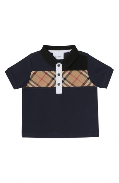 Burberry Baby Boy's Mini Jeff Cotton Polo In Blue