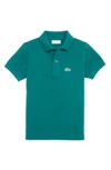Lacoste Kids' Pique Cotton Polo In Beeche
