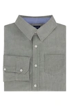 Andy & Evan Boy's Cotton Button-down Shirt In Grey