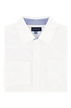 Andy & Evan Child Boys White Poplin Button-down Shirt In Natural